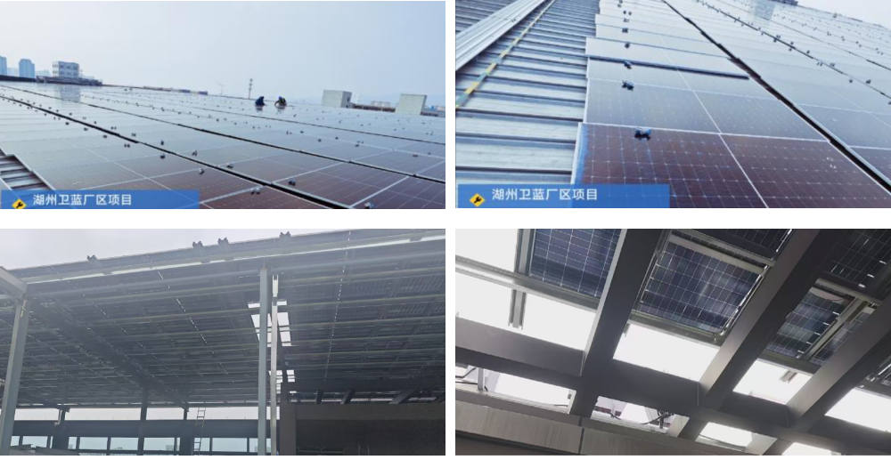 浙江湖州衛(wèi)藍光伏發(fā)電項目現(xiàn)場施工圖